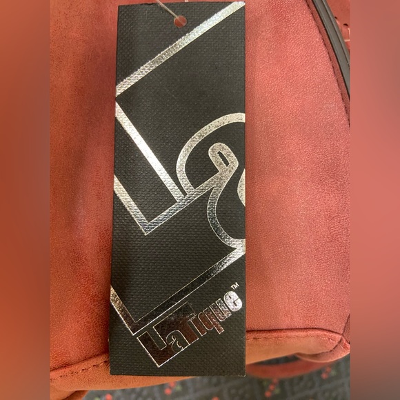 NWT LA TIQUE WOMEN AMAZING VEGAN LEATHER HANDBAG - Picture 7 of 8